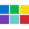 Storex Book Storage Bin, Plastic, Assorted - Red, Green, Blue, Yellow, Purple, 12.6 in H, 5.3 in W, 5 PK STX70105U06C - alternate 3